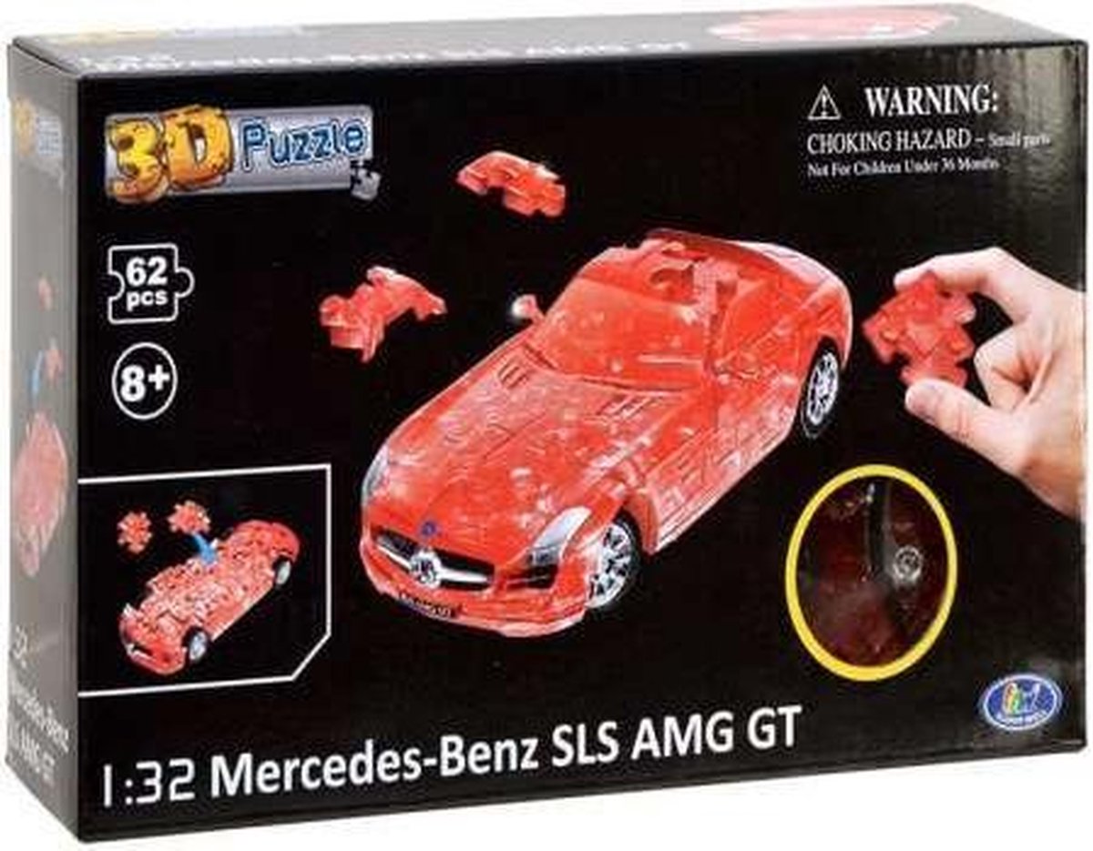 3D Puzzel Mercedes-Benz SLS AMG GT - 1:32 - Happy Well