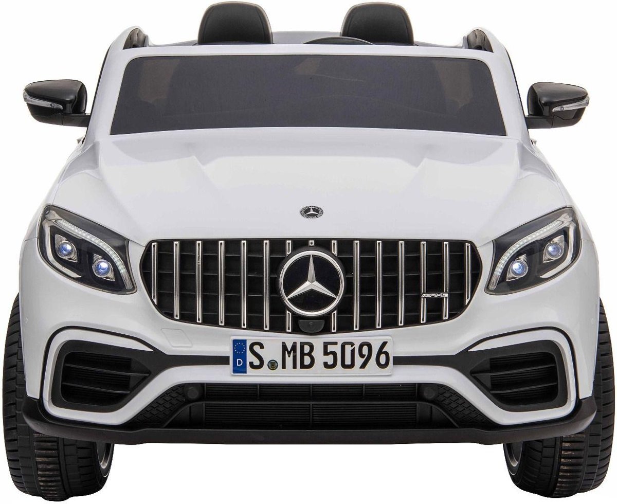 Elektrische Kinderauto Mercedes Benz GLC 63 S Wit 2 Persoons 12V Met Afstandsbediening FULL OPTIONS