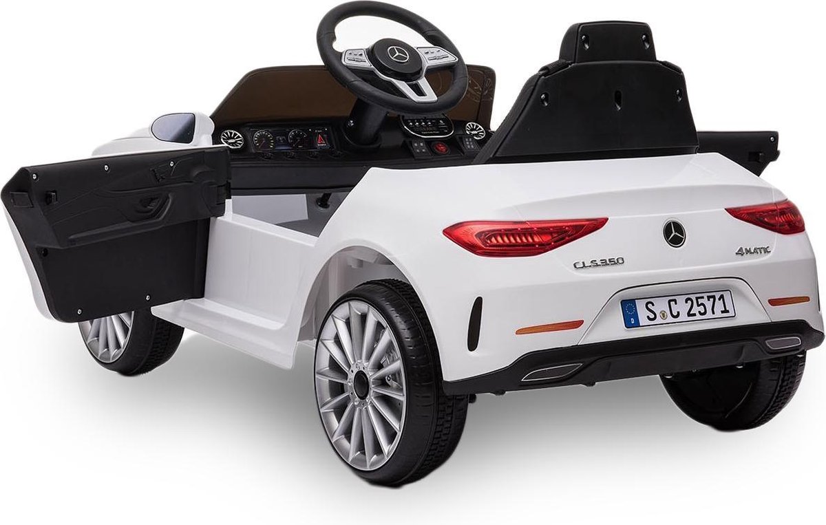 Mercedes - elektrische kinderauto - CLS350 - wit