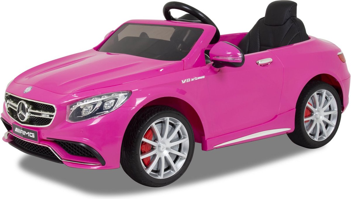 Mercedes - elektrische kinderauto - S63 - AMG - roze