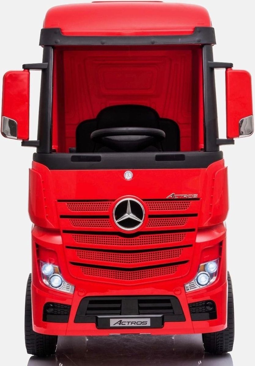 Mercedes Actros Elektrische Kindervrachtwagen - Accu Auto - Sterke Accu - Afstandbediening - Rood