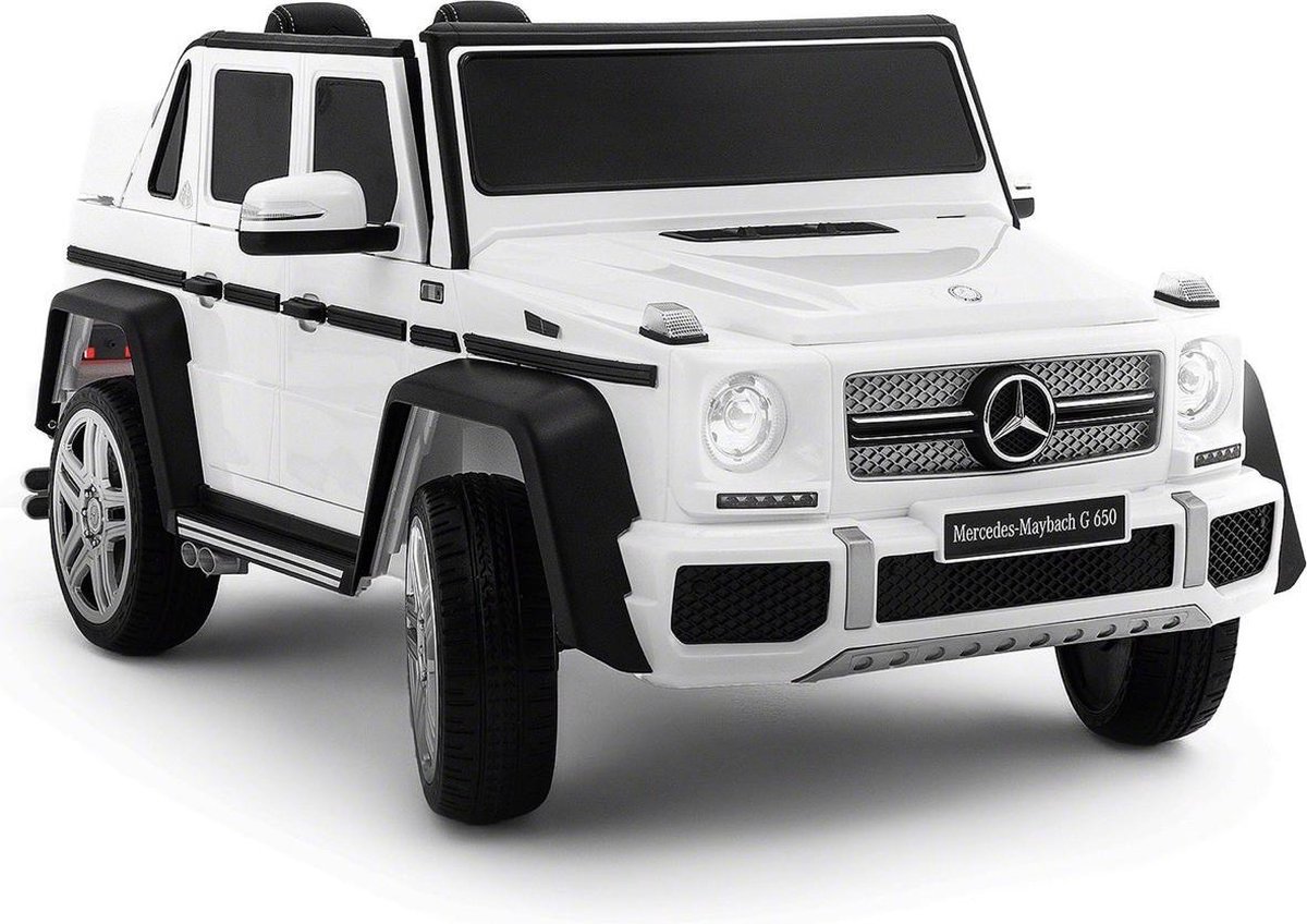 Mercedes G650 Maybach Elektrische Kinderauto - Accu Auto - Sterke Accu - Afstandbediening - Wit