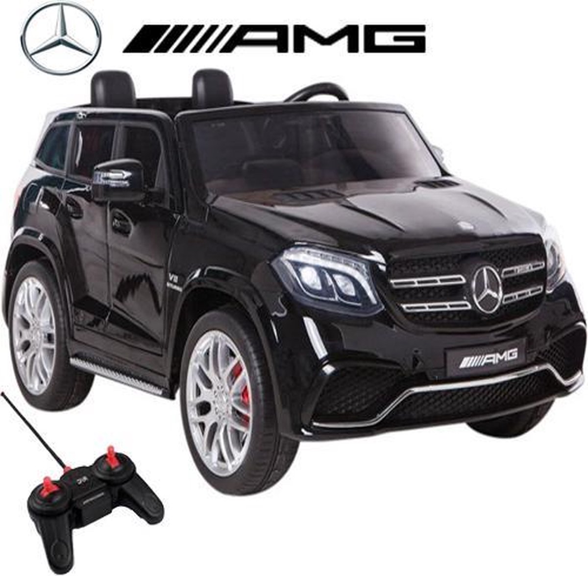 Mercedes GLS AMG Elektrische Kinderauto - Accu Auto - Sterke Accu - Afstandbediening - Zwart