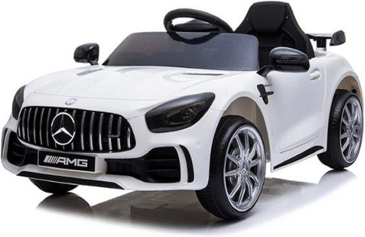 Mercedes GTR - Elektrische Kinderauto - 1 Peroons - 12 v met Afstandsbediening - Kunst Lederen Stoelen - Muziek Modulen - Rubberen EVA Banden