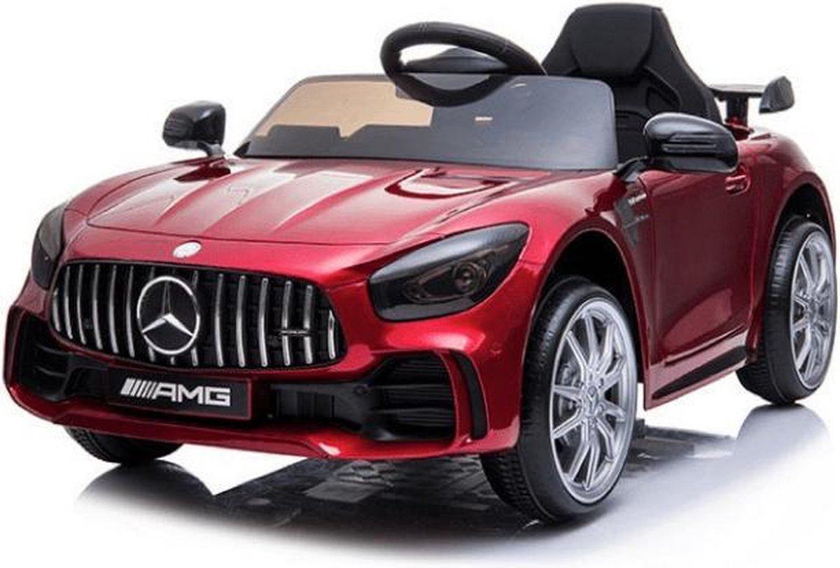 Mercedes GTR - Elektrische Kinderauto - 1 Peroons - 12v met Afstandsbediening - Kunst Lederen Stoelen - Muziek Modulen - Rubberen EVA Banden