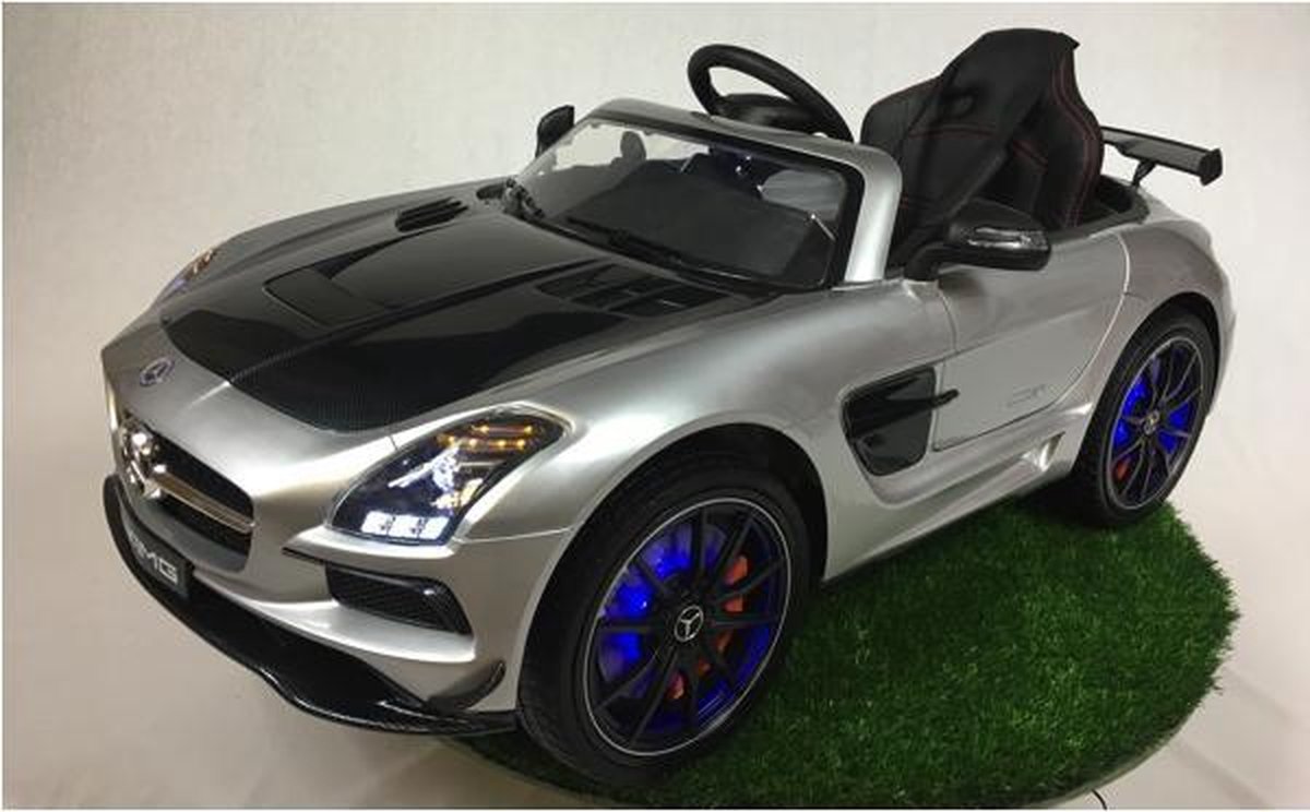 Mercedes SLS 12v, MP4-screen, leather seat, rubber EVA tires (SX128)