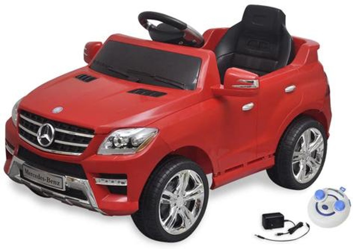 Racekees accuvoertuig - Mercedes ML350 - Met afstandsbediening - Rood - Nieuw