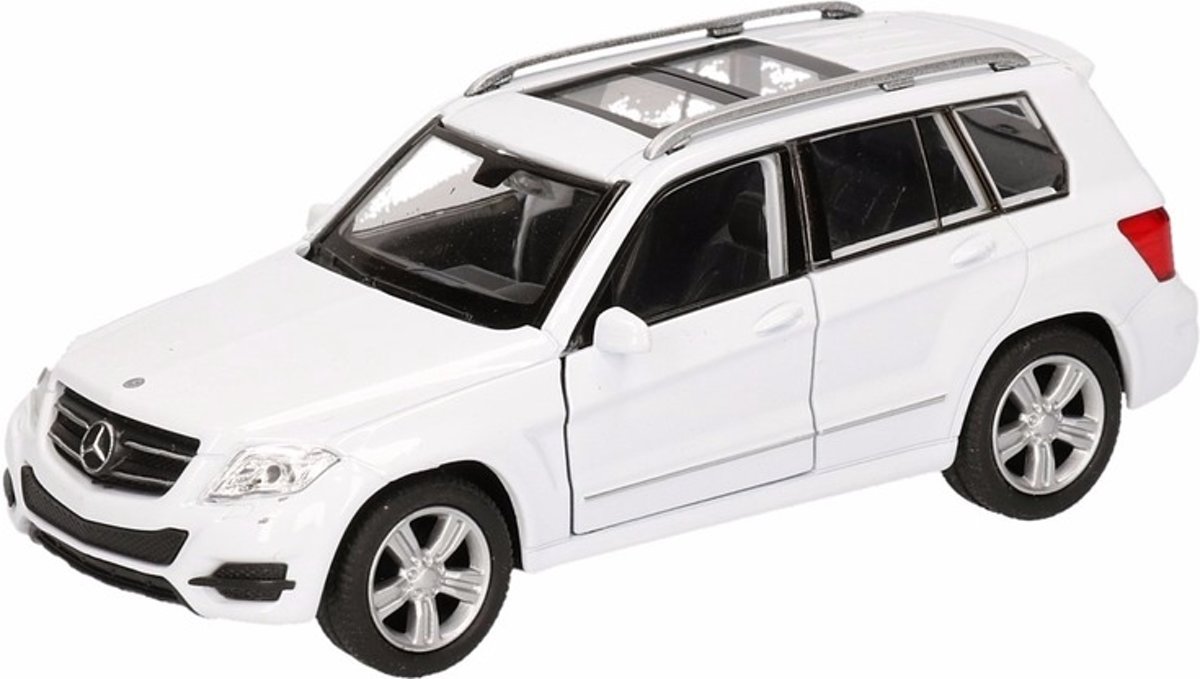 Speelgoed witte Mercedes-Benz GLK auto 12 cm - modelauto / auto schaalmodel