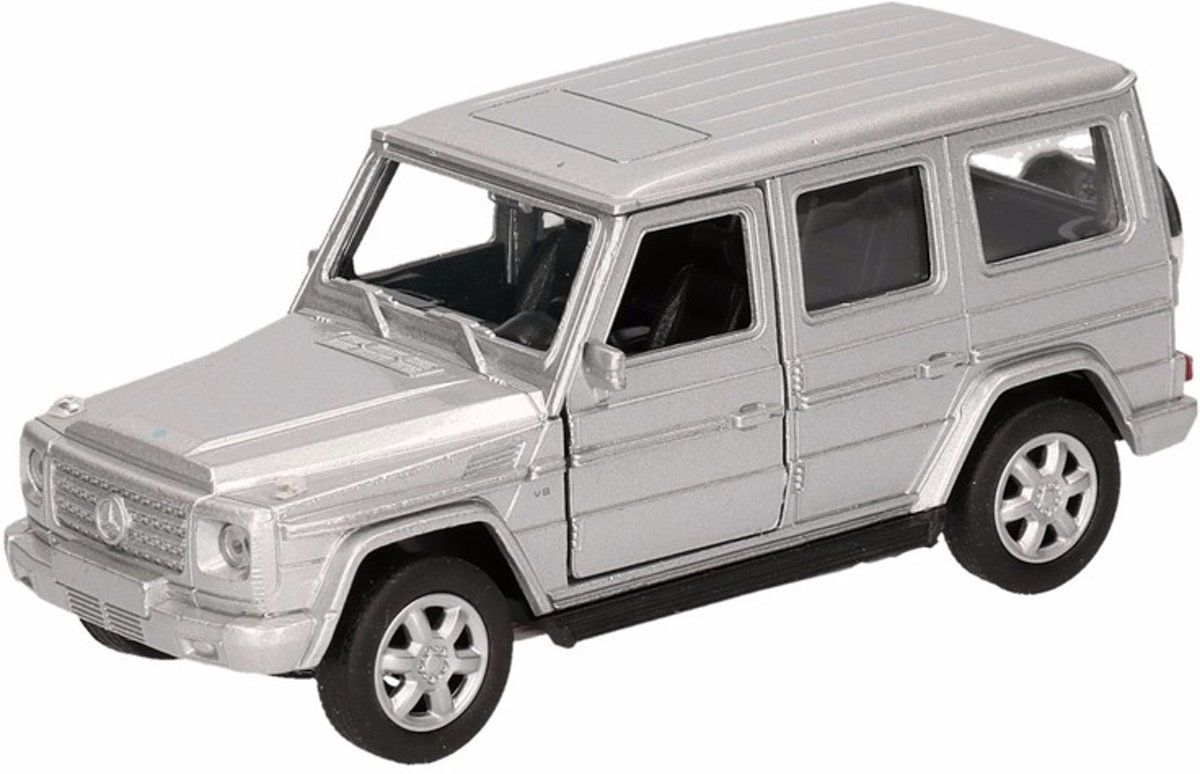 Speelgoed zilveren Mercedes-Benz G-Class speelauto 12 cm - modelauto / auto schaalmodel