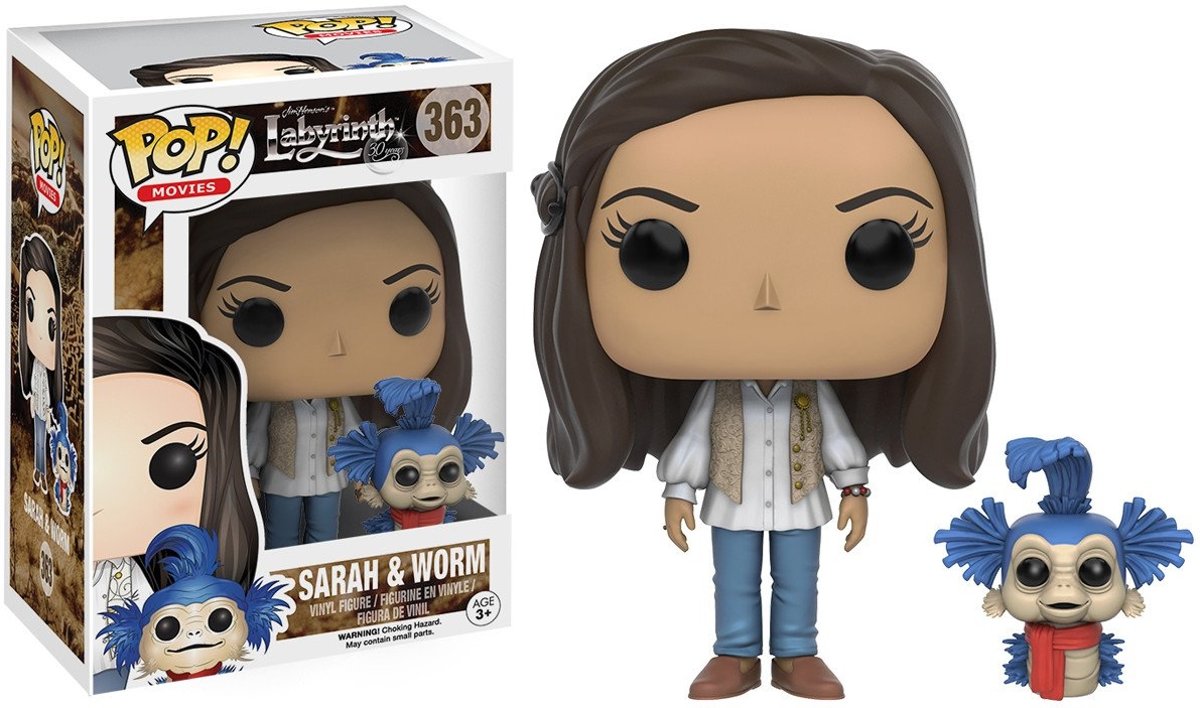 FUNKO Pop! Movies: Labyrinth - Sarah & Worm Volwassenen en kinderen Verzamelfiguur