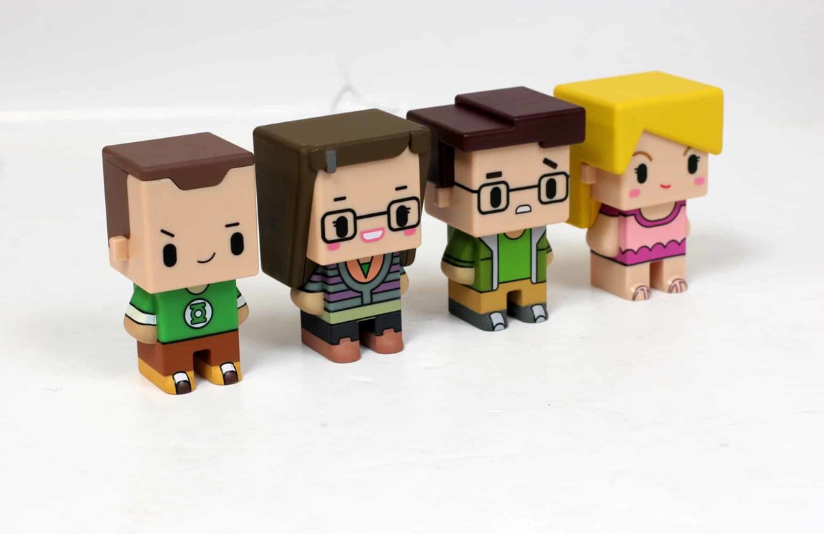 Figurines BIG BANG THEORY - Set of 4 PIXEL Figures - Model 1