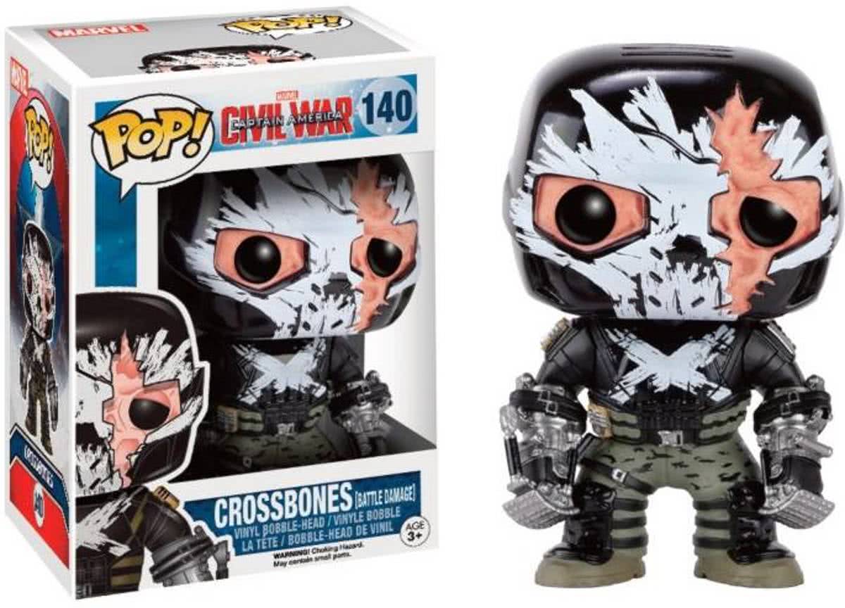 Funko: Pop Civil War - Crossbones Battle Damage