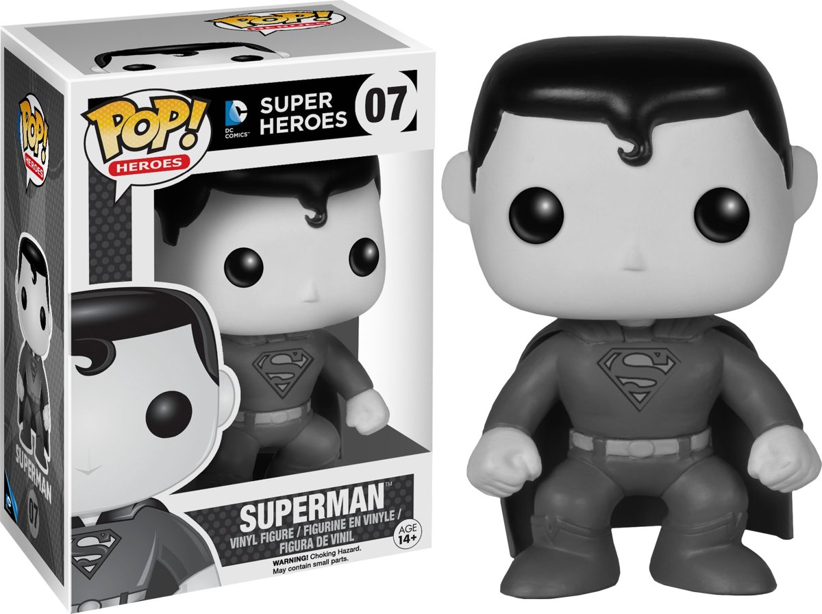 Merchandising DC COMICS - Bobble Head POP N° 07 - Superman - B&W EDITION