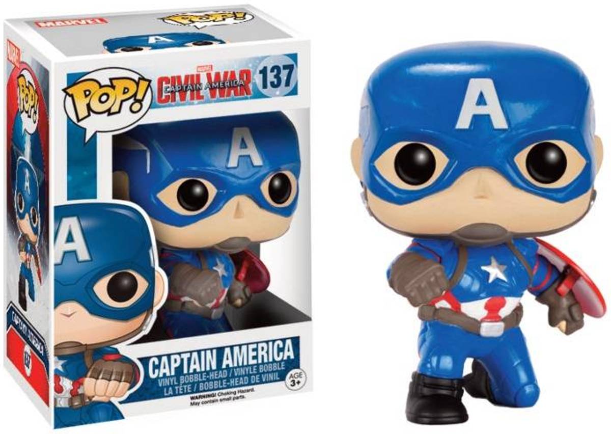 Merchandising MARVEL CIVIL WARS - Bobble Head POP N� 137 - Captain America LIMITED