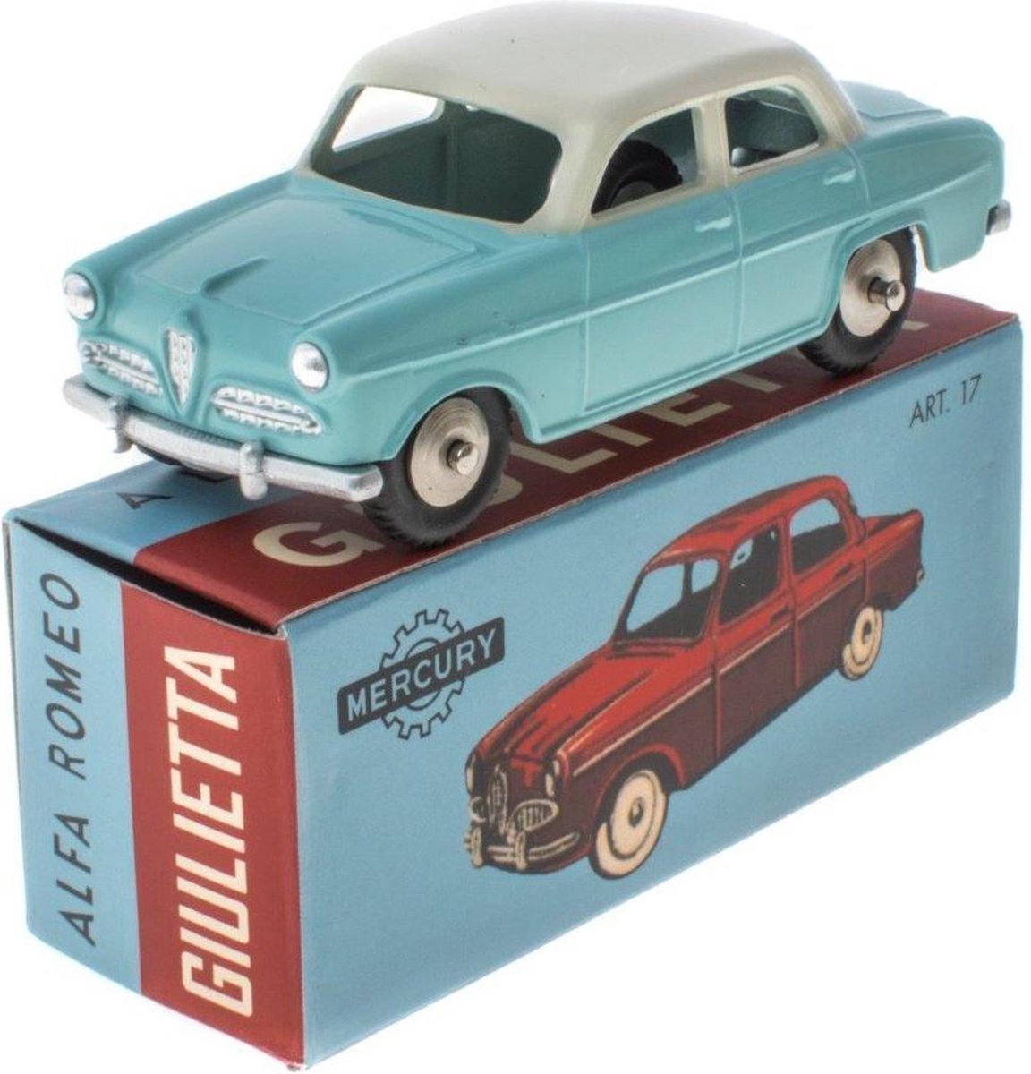 Alfa Romeo Giulietta mintgreen/creme rooftop 1:48