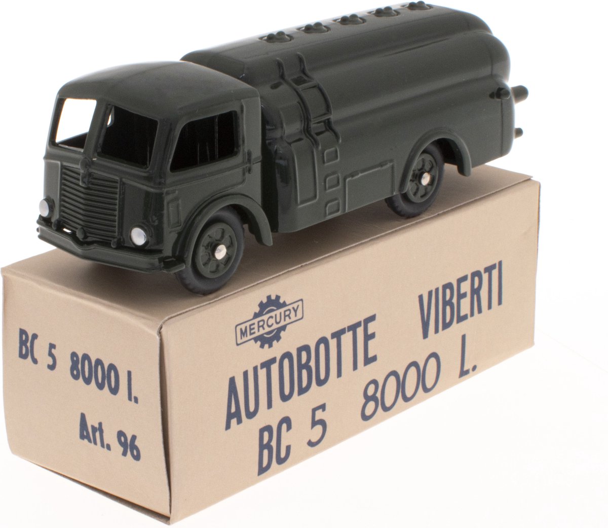 Tanker Viberti BC 5 8000 l. (zwart) Modelautos Mercury, in schaal 1:48, voor verzamelaars, niet geschikt voor kinderen jonger dan 14 jaar