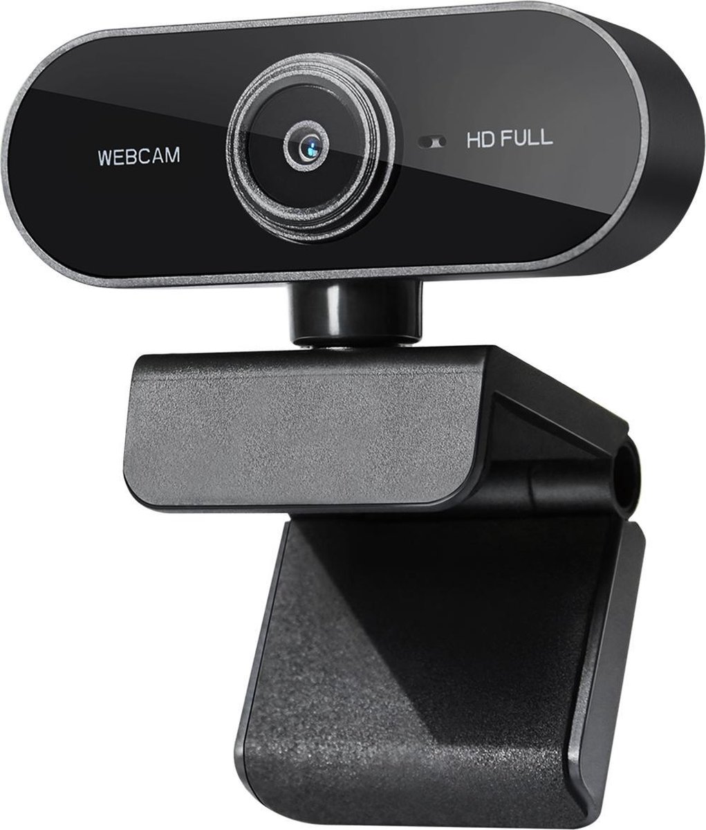 Webcam full HD (1080p) - Met ingebouwde microfoon - Webcam voor PC - USB - Eenvoudige installatie - Autofocus - Webcamera - Op computer - Vergaderen - Werk & Thuis - School - Windows & Mac