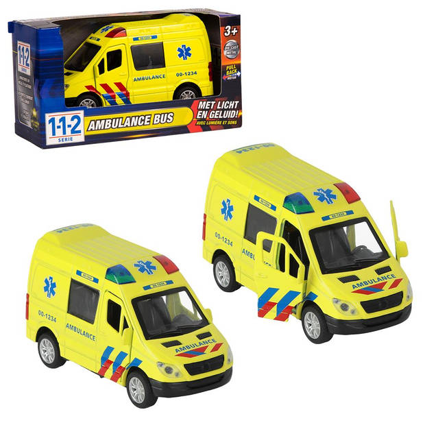 City 112 AMBULANCE BUS 1:34 MET LICHT+GELUID