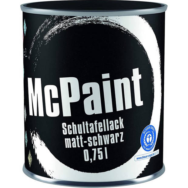 McPaint Schoolbord Krijtverf - Zwart - Krijtbordverf - 0,75 Liter - Schoolbord  