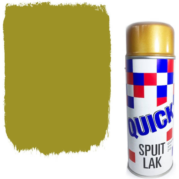 Spuitverf Spuitlak Spuitbus Goud metallic Goud code 3016-2128 Vernis Sneldrogend Transparant Binnen &