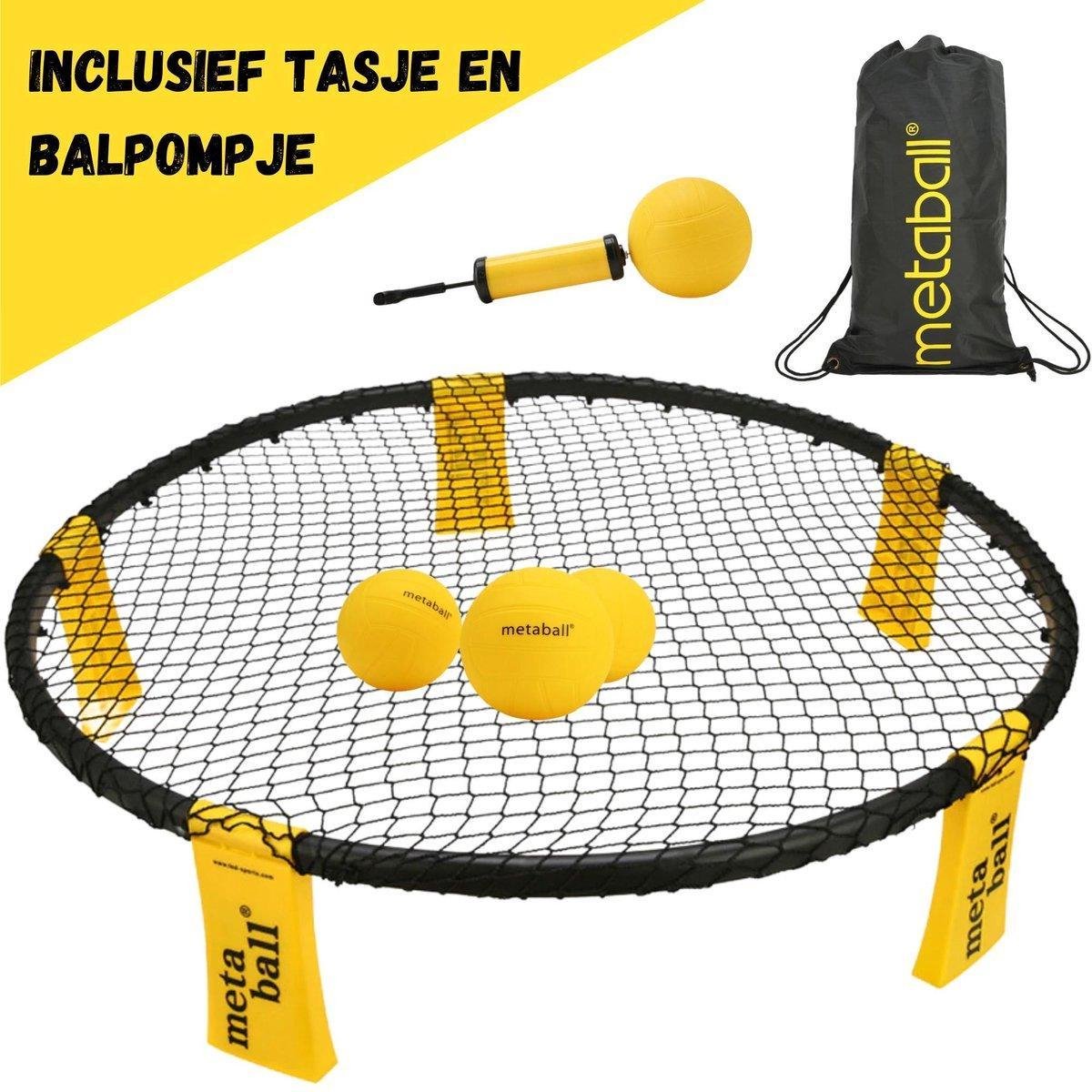 Speedcare® Metaball Set - Roundball met 3 ballen - Roundnet - Inclusief Tasje en Balpompje