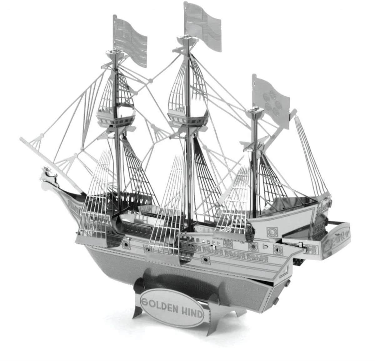 Metal Earth Driemaster Golden Hind - 3D puzzel