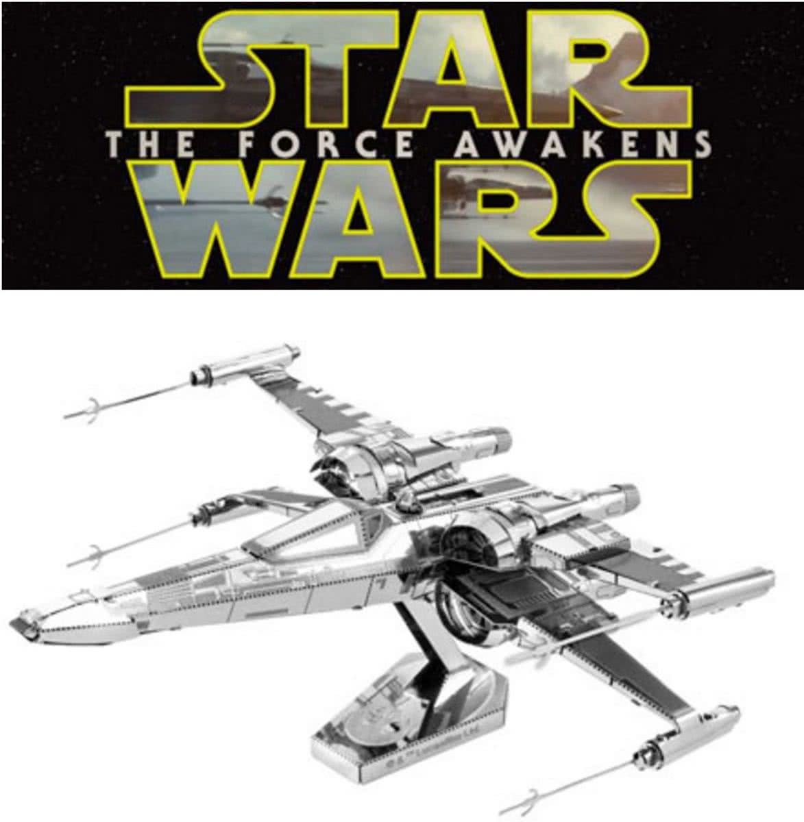 Metal Earth Star Wars EP7 Poe Damerons X-Wing Fighter