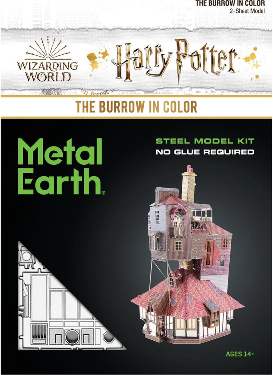 Metal Earth modelbouw metaal Harry Potter het familiehuis in kleur / The Burrow