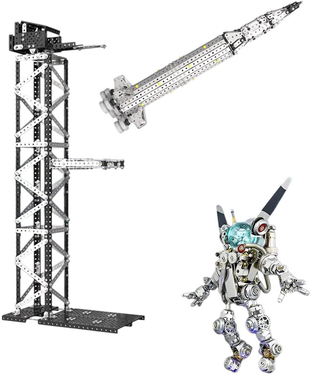 Bouwpakket Volwassenen – Ruimte Missie Modelbouw – 3 Pakketten in 1 – Miniatuur Bouwen
