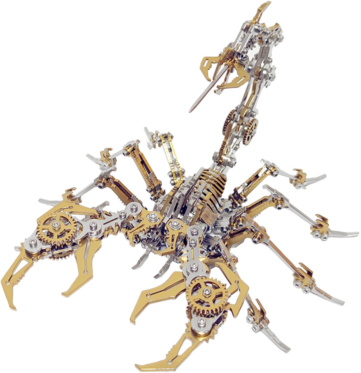 Metalen Bouwpakket Schorpioen Goud – 300+ Onderdelen - 5+ Uur Bouwtijd