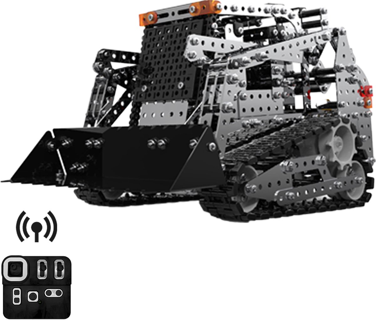 Metalen Bouwpakket Wiellader – DIY Modelbouw - Volledig Bestuurbaar
