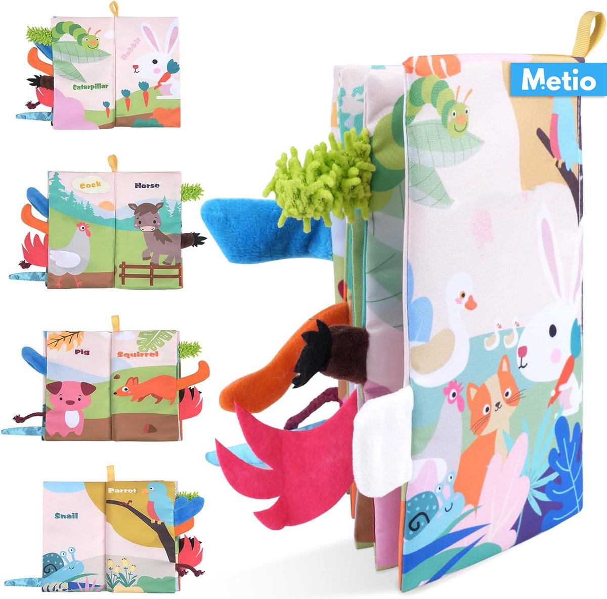   - Baby Boek – Baby boekjes eerste jaar - (0-3 Jaar) – 3D Sensorisch Speelboek voor Vroege Ontwikkeling