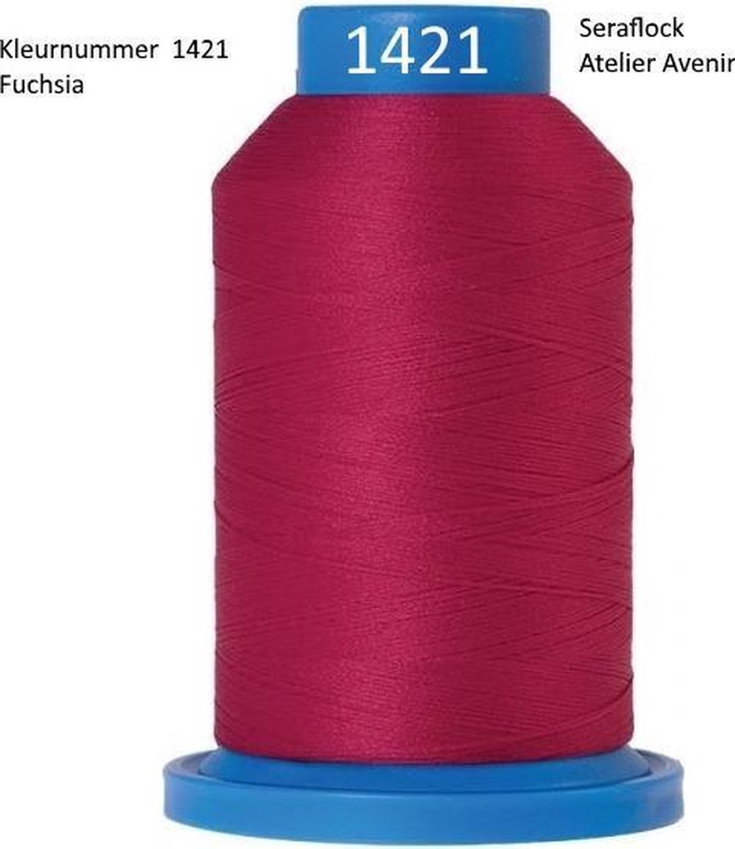 Seraflock lockgaren, Mettler, fuchsia 1421