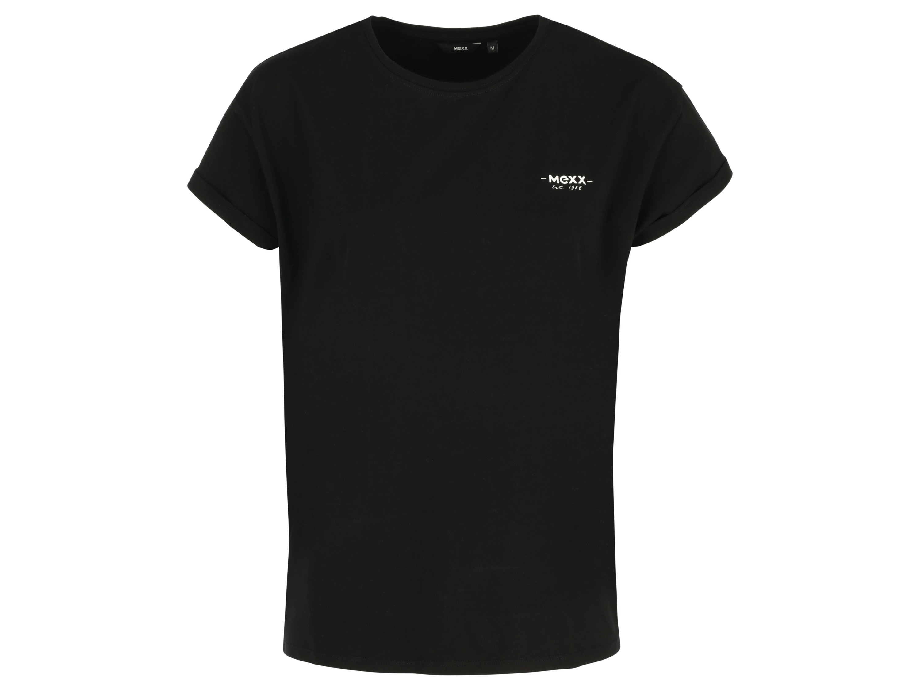 MEXX Dames T-shirt regular fit (LL, Zwart)