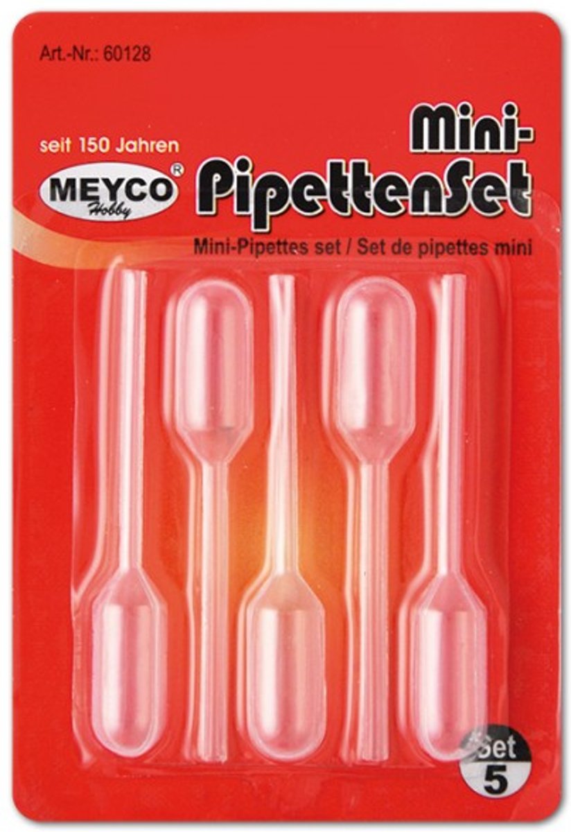 Mini Pipetten set 5st.