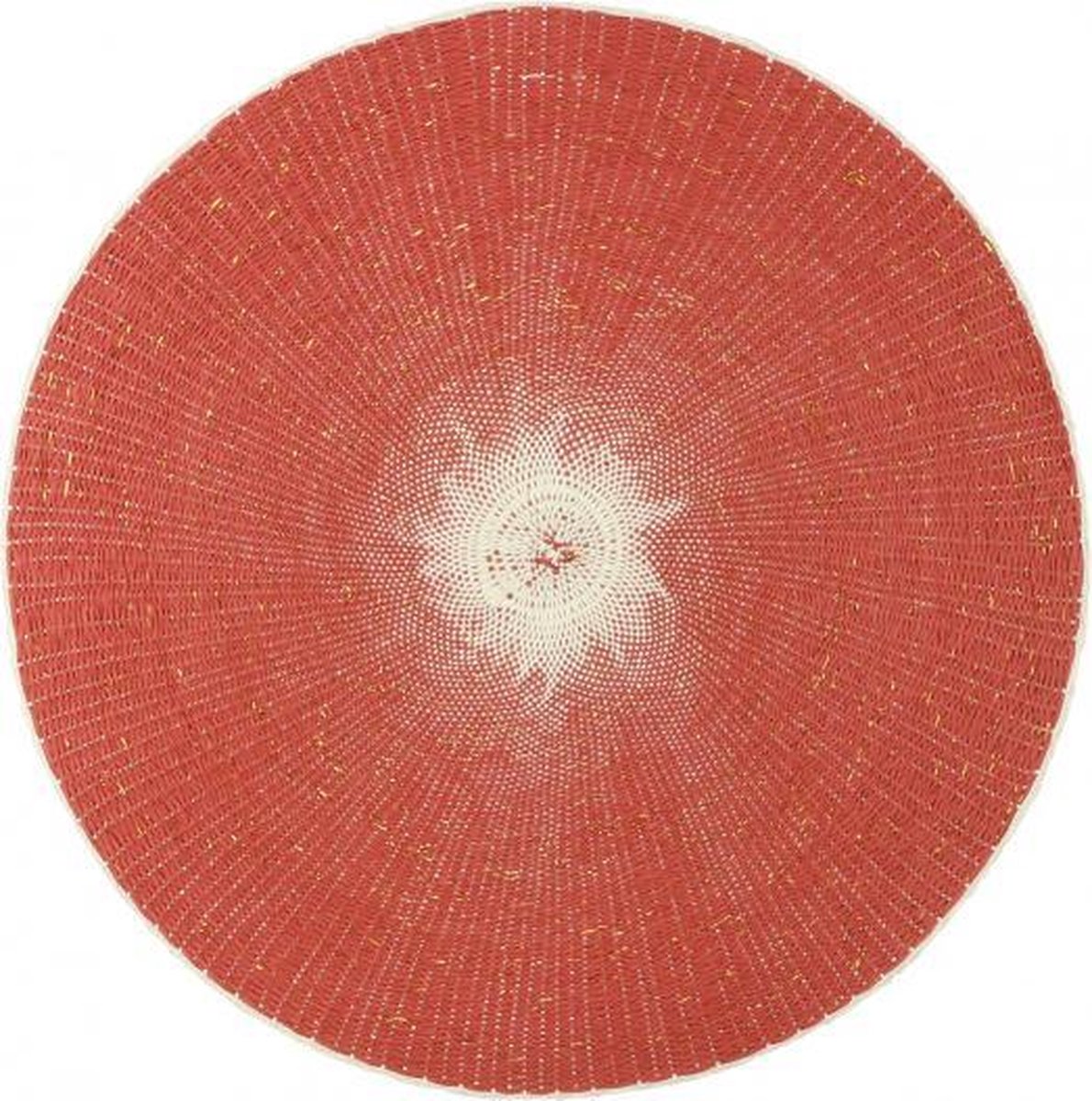 placemat 38 cm kunststof rood