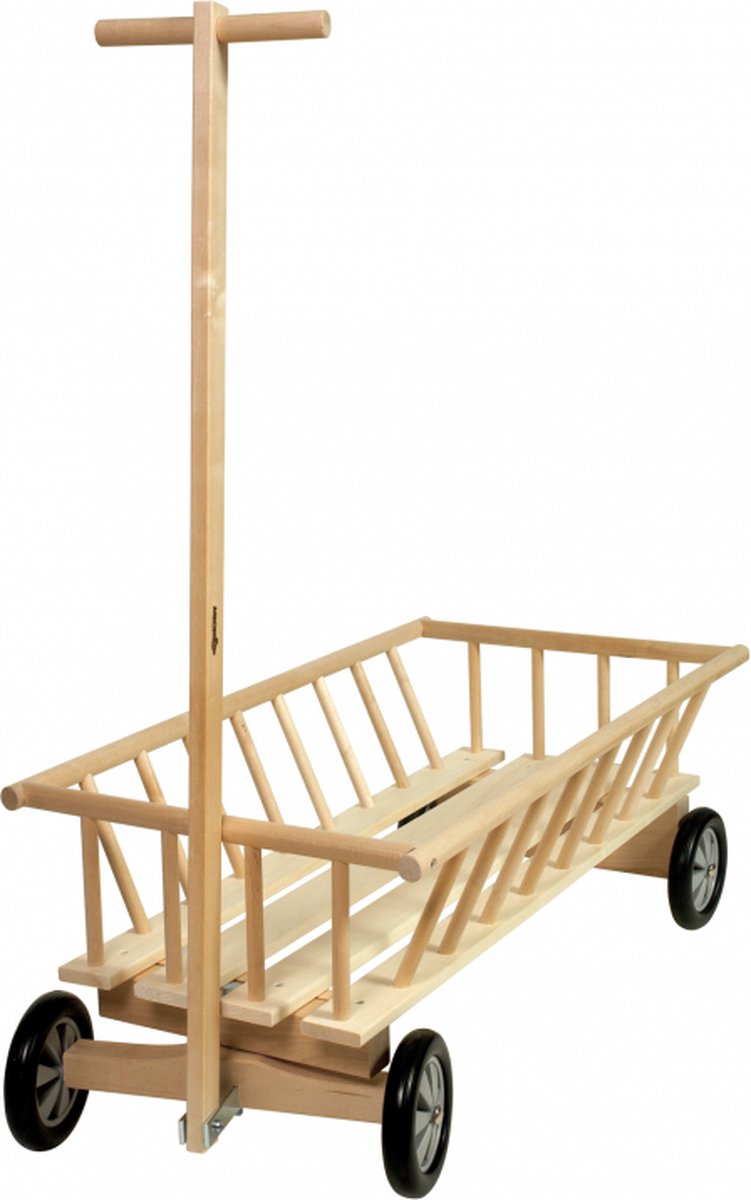   houten bolderkar speelgoed - multicolor houten kar.