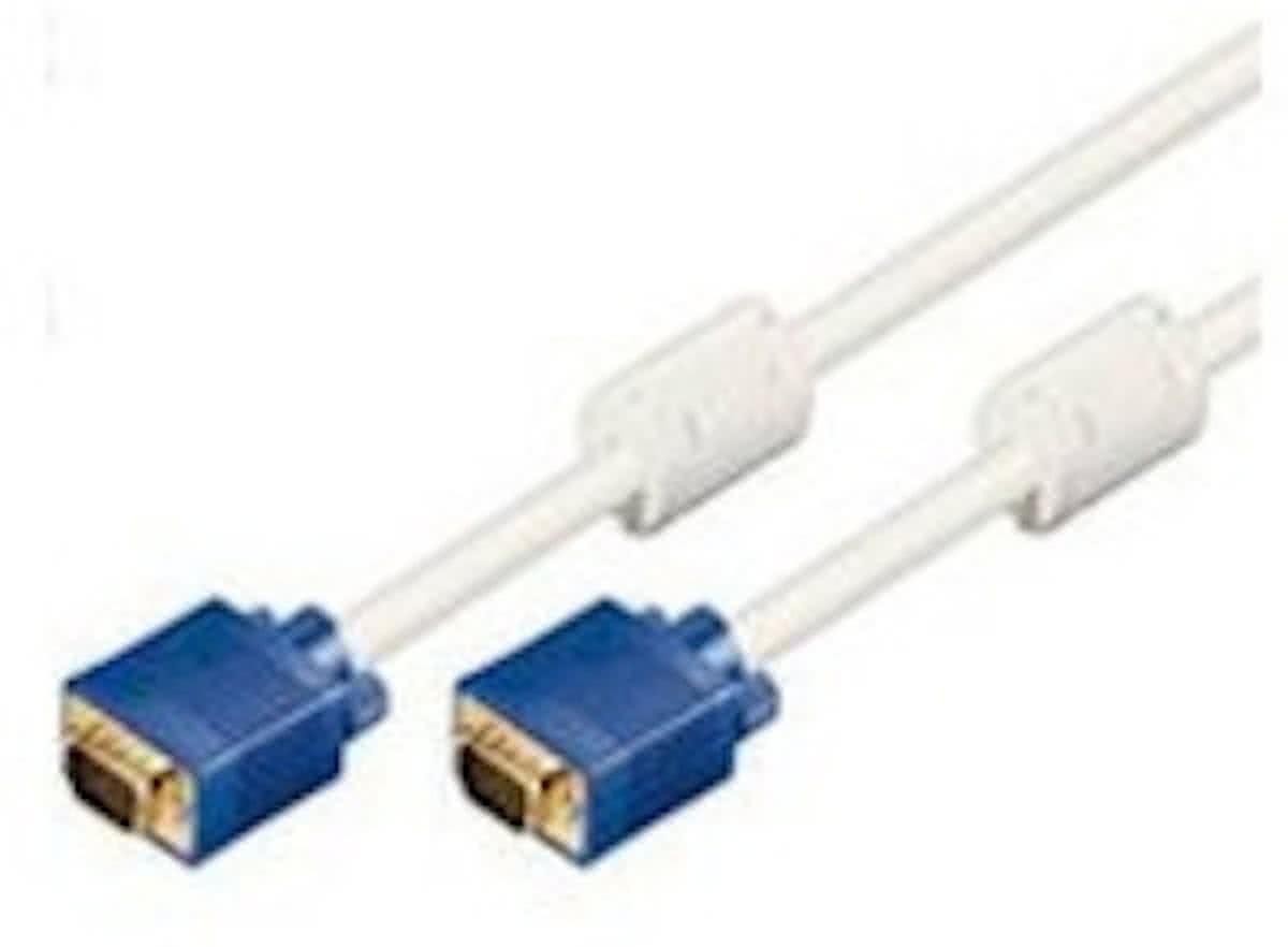 Microconnect - VGA (D-Sub) naar VGA (D-Sub) - 2 m - Blauw;Wit