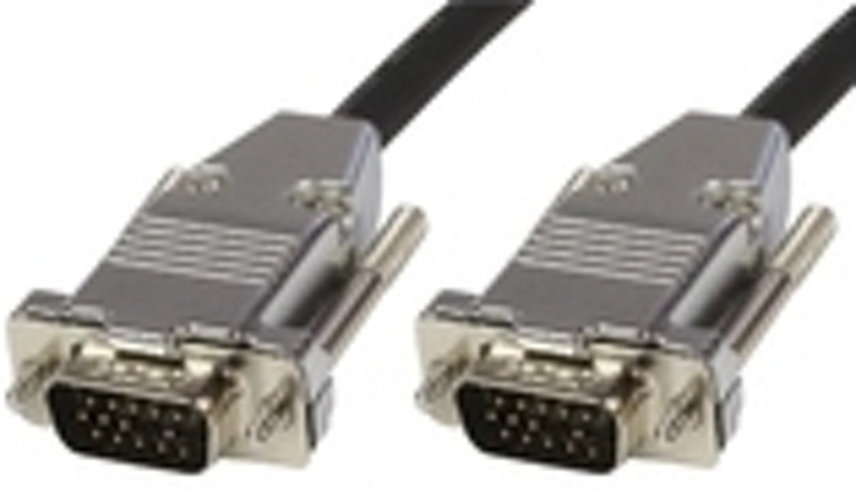 Microconnect - VGA (D-Sub) naar VGA (D-Sub) - 2 m - Zwart;Zilver