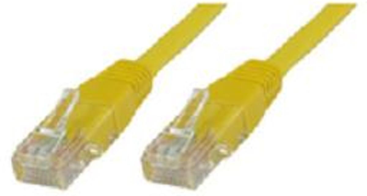 Microconnect 0.4m Cat6 RJ-45 0.4m Cat6 U/UTP (UTP) Geel netwerkkabel