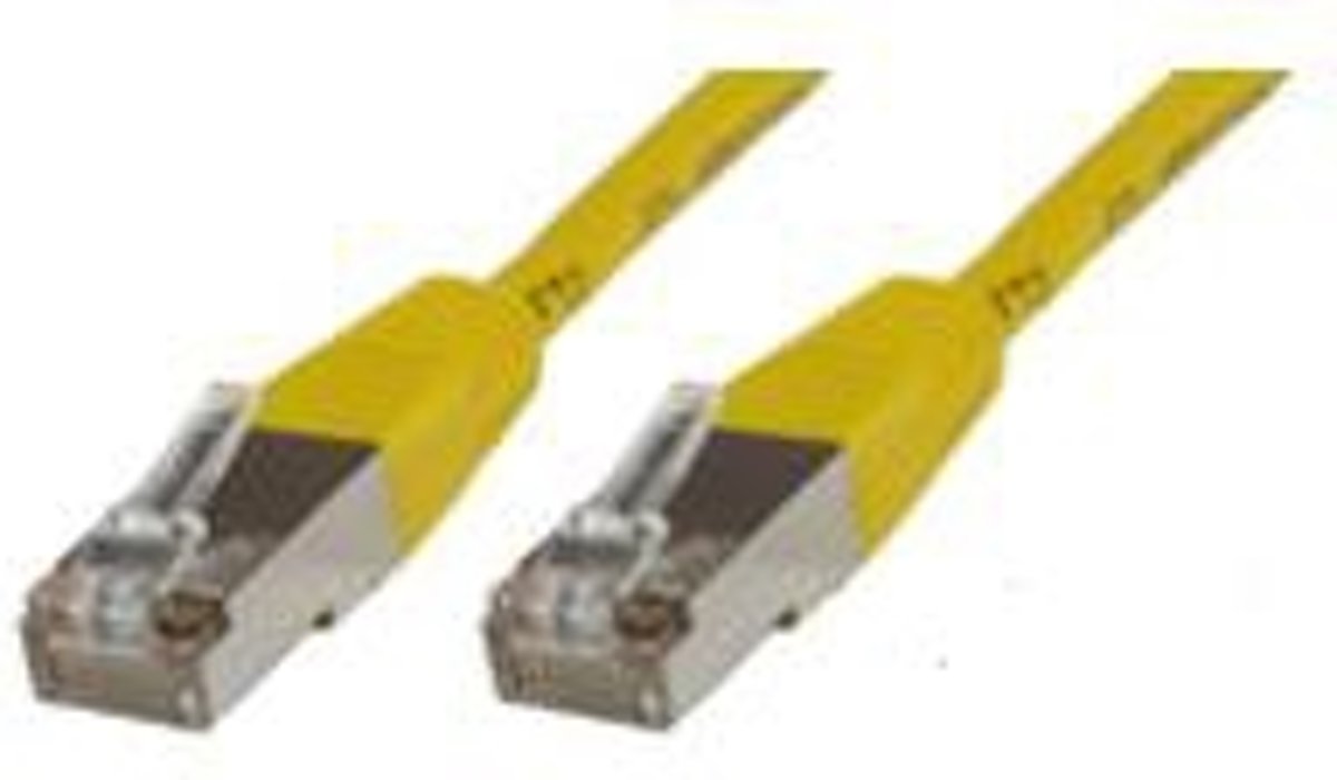 Microconnect 10M Cat5e RJ-45 to RJ-45 M/M 10m Geel netwerkkabel