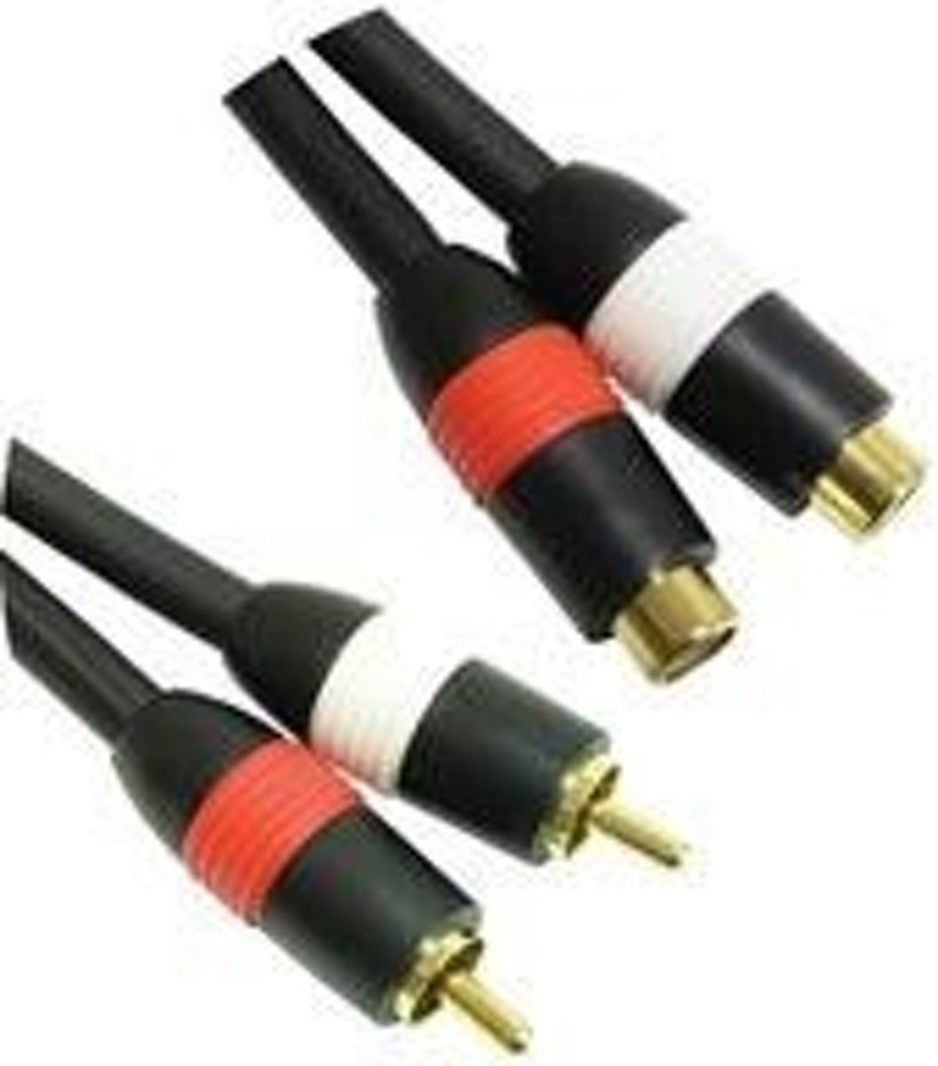 Microconnect 2xRCA - 2xRCA (3m) 3m 2 x RCA Zwart audio kabel