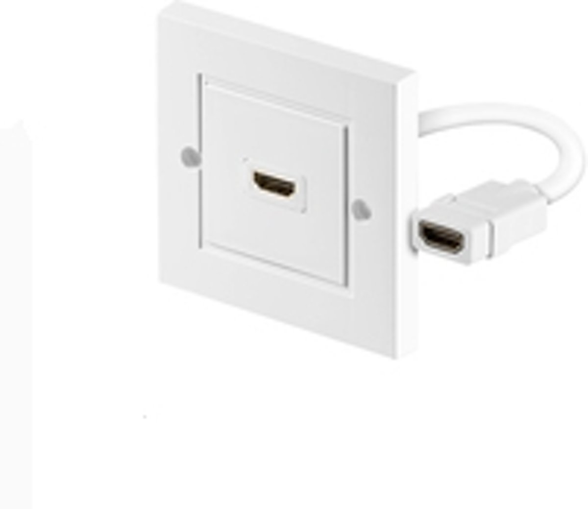 Microconnect AV kabels: HDMI wall soccket 1 port white