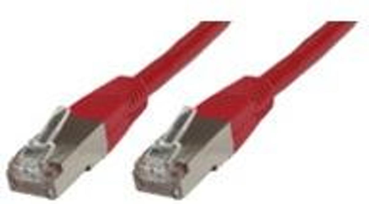 Microconnect B-FTP503R - Cat 5 UTP-kabel - RJ45 - 3 m - Rood