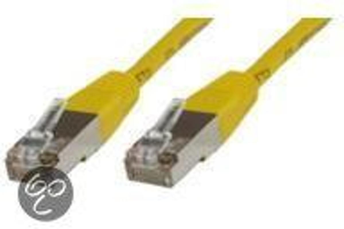 Microconnect Cat5e 1m 1m Geel netwerkkabel