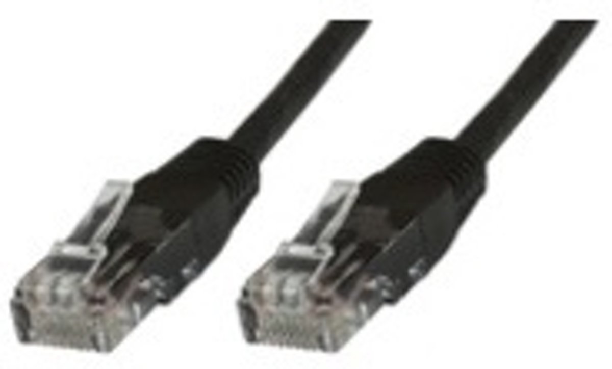 Microconnect Cat5e UTP 3m 3m Zwart netwerkkabel