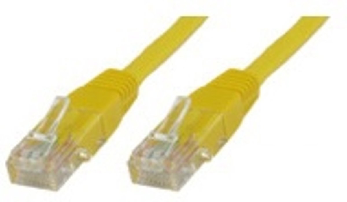 Microconnect Cat6 UTP 0.5m 0.5m Geel netwerkkabel