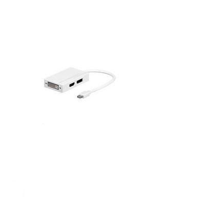 Microconnect MDPDVIHDMI Mini Displayport HDMI, DVI Wit kabeladapter/verloopstukje