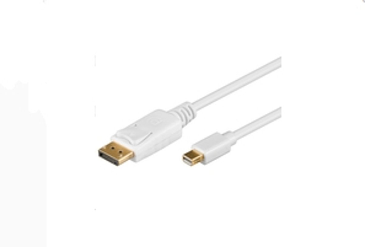 Microconnect Mini DP - Displayport, 2m, M/M 2m mini DisplayPort DisplayPort Wit