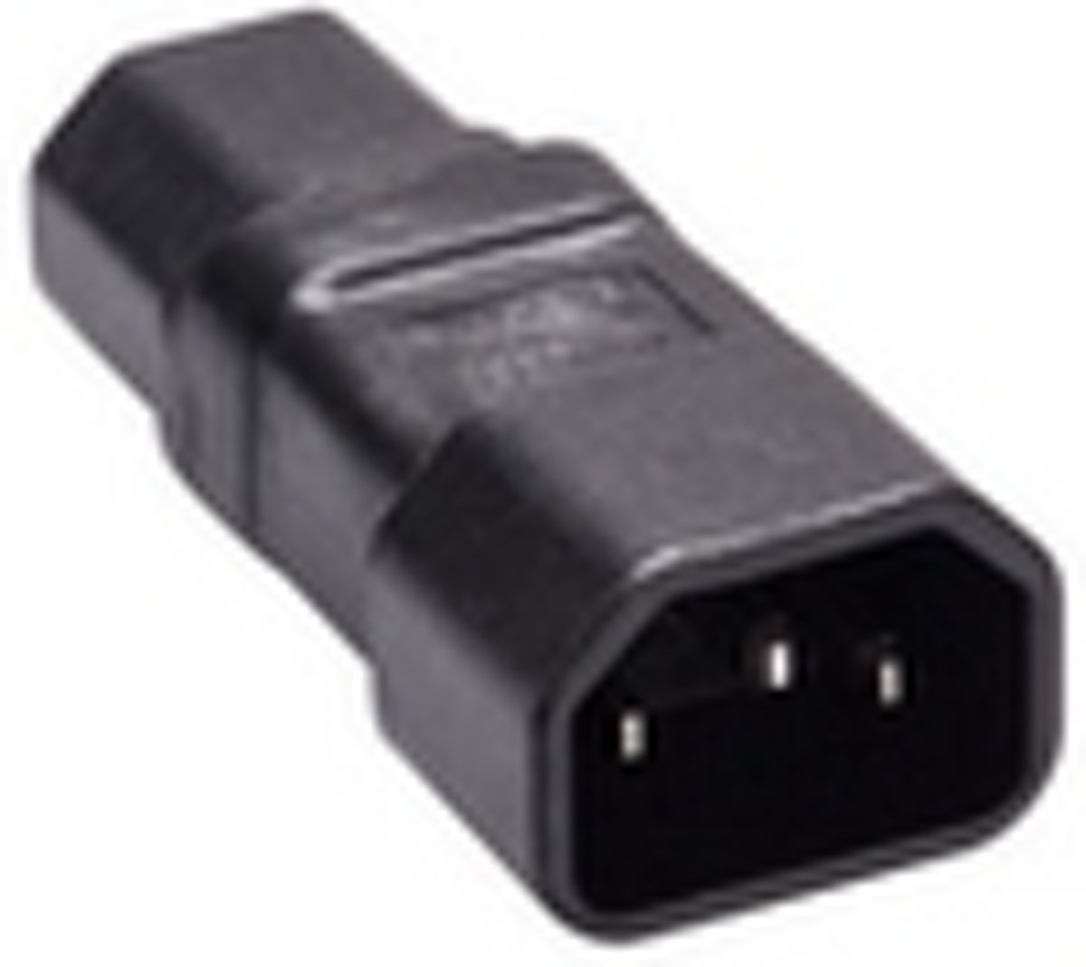 Microconnect PEA1415 C14 C15 Zwart kabeladapter/verloopstukje